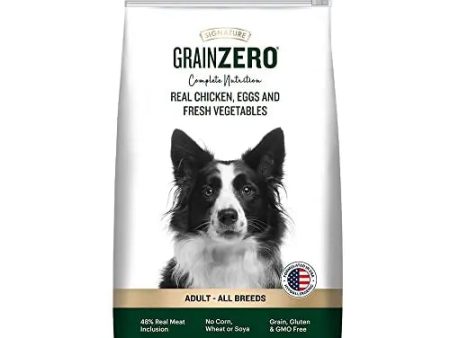 Signature Grain Zero Adult Dog Dry Food - 3 kg - Real Chicken, Eggs and Fresh Vegetables | Grain, Gluten & GMO Free Online