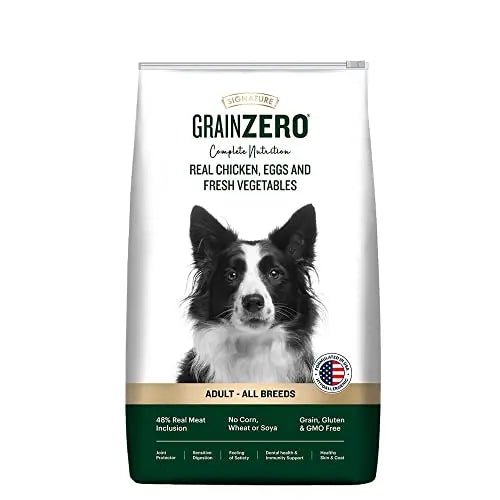 Signature Grain Zero Adult Dog Dry Food - 3 kg - Real Chicken, Eggs and Fresh Vegetables | Grain, Gluten & GMO Free Online