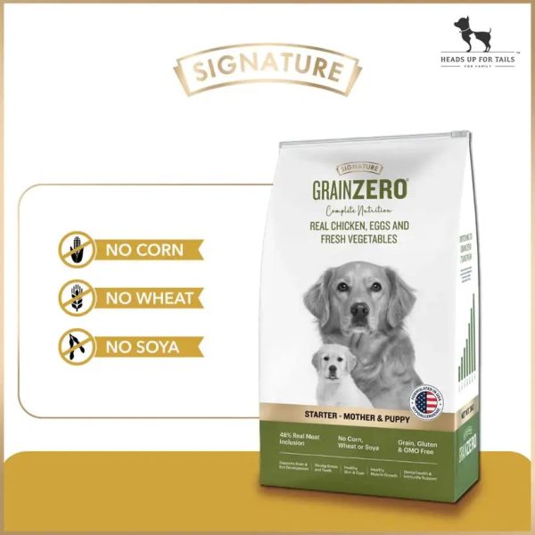 Signature Grain Zero Starter Mother & Puppy Dog Dry Food - 1.2 kg Pack of 1 Online