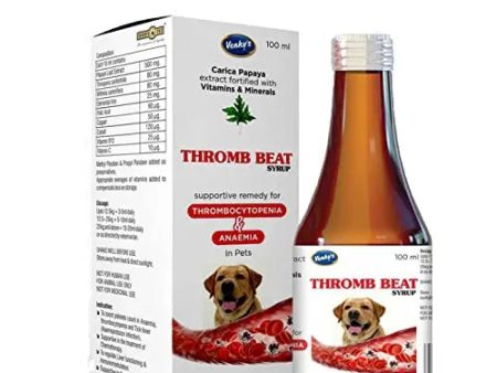 Venkys Thromb Beat Syrup Supportive in The Treatment of Flu and Fever 100ML (Pack of 2) Fashion