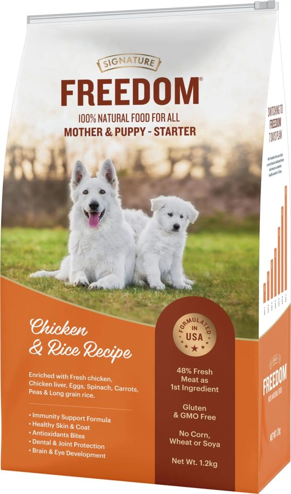 Freedom Chicken & Rice Starter (Mother & Puppy) Dog Dry Food - 1.2 kg Online Hot Sale