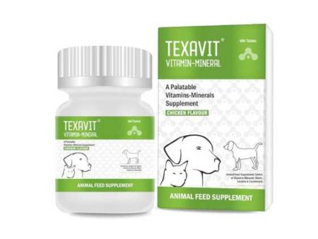 Texavit Vitamin Mineral 50 Tablets For Dogs and Cats For Sale