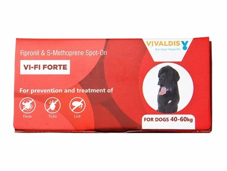 Vivaldis Single Pipette Prevention & Treatment Of Fleas, Ticks & Chewing Lice Infestation For Dogs (40-60Kg) For Discount