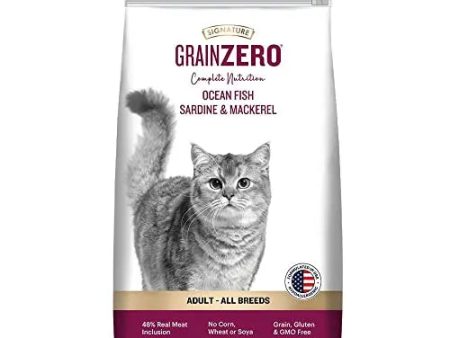 Signature Grain Zero Adult Cat Dry Food - 1.2 kg - Ocean Fish, Sardine and Mackeral | Grain, Gluten & GMO Free Online