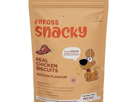 FREOSSI Snacky Real Chicken Biscuits – Mutton Flavour Jar (500 G) Cheap