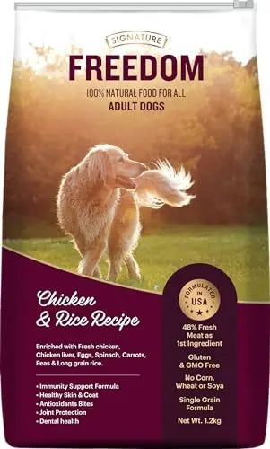 Freedom Chicken & Rice Adult Dog Dry Food - 1.2 kg Online Hot Sale