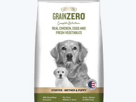 Signature Grain Zero Starter Mother & Puppy Dog Dry Food - 12 kg - Real Chicken, Eggs and Fresh Vegetables | Grain, Gluten & GMO Free Fashion