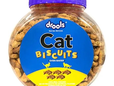 Drools Real Chicken Biscuits, Cat Treats Jar - 400g Supply