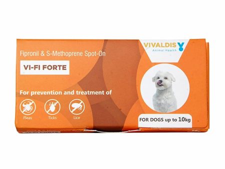 Vivaldis Single Pipette Treatment Of Fleas, Ticks And Chewing Lice Infestation For Dogs Upt 0 - 10Kg For Sale