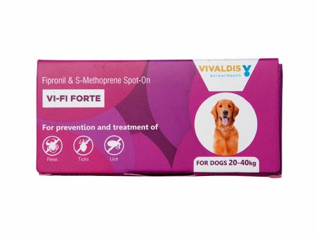 Vivaldis Single Pipette Prevention & Treatment Of Fleas, Ticks And Chewing Lice Infestation In Dogs(20-40Kg) For Sale