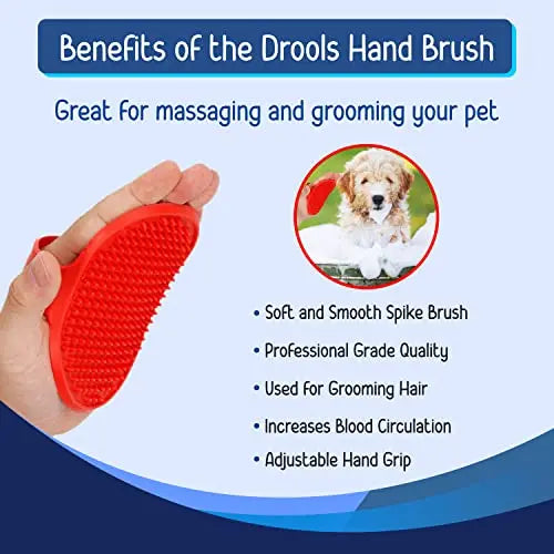 Drools Combo of Anti-Dandruff and Itch Shampoo for Dogs, 200ml with 1 Free Bathing and Grooming Hand Brush Online now