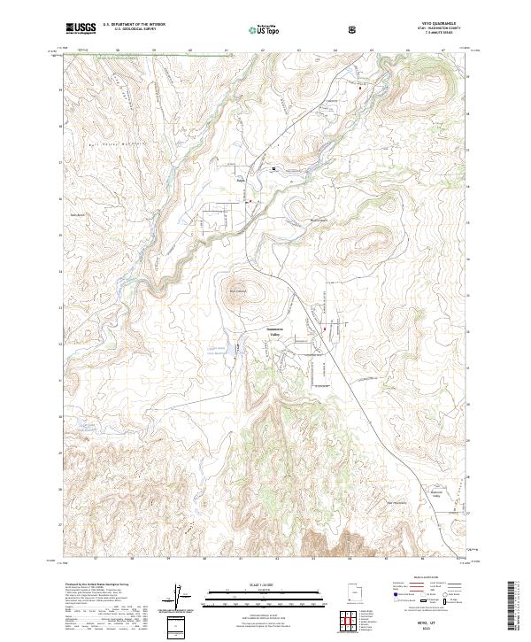 US Topo 7.5-minute map for Veyo UT Cheap