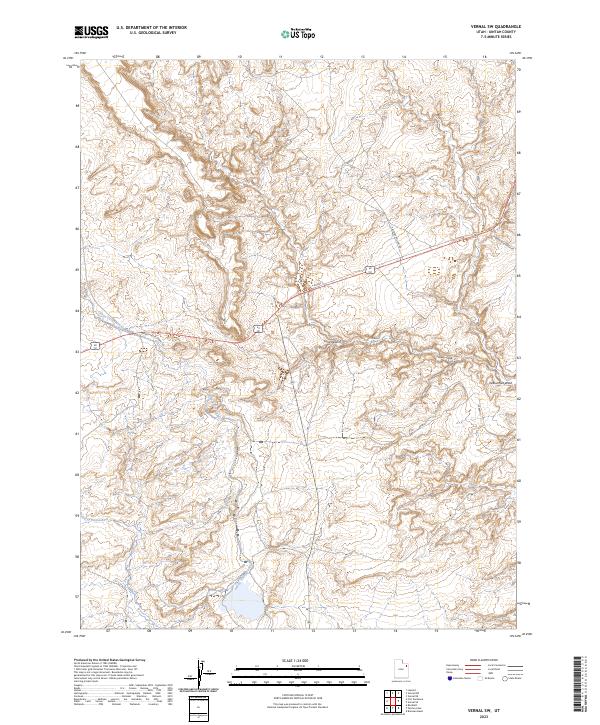 US Topo 7.5-minute map for Vernal SW UT Online