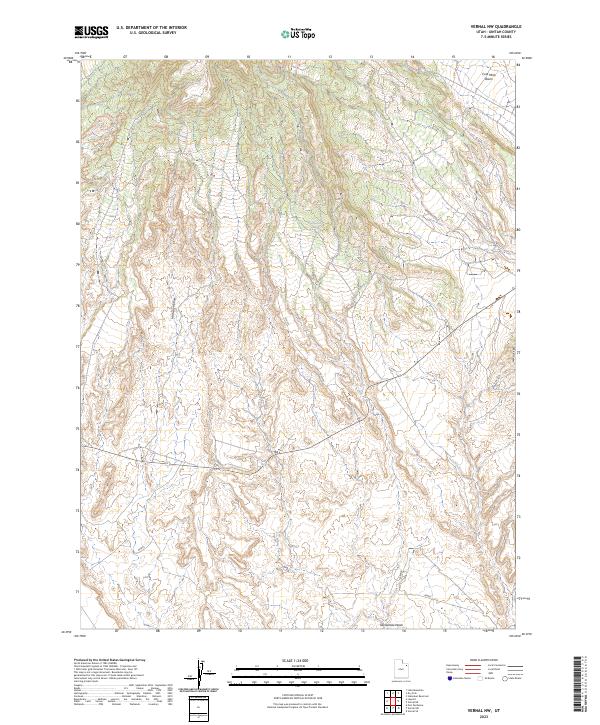 US Topo 7.5-minute map for Vernal NW UT Fashion