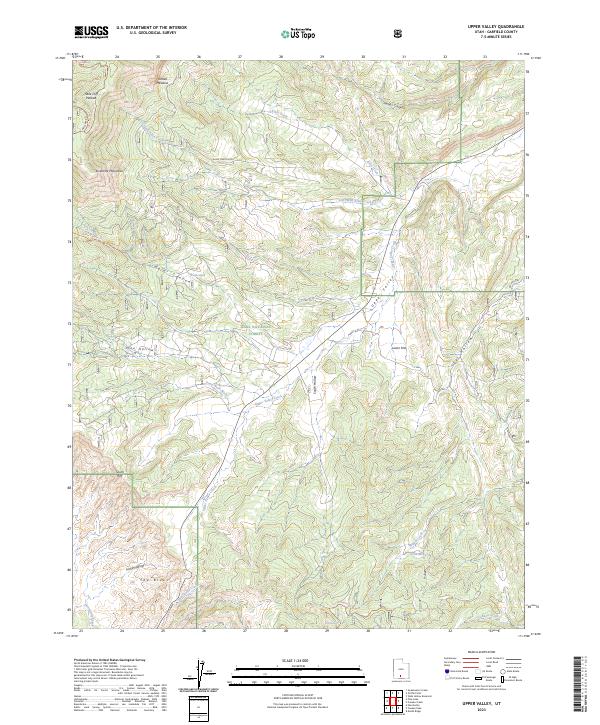 US Topo 7.5-minute map for Upper Valley UT Online