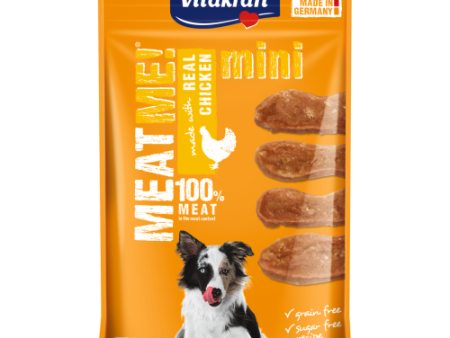 Vitakraft Meat Me! Mini Chicken Grain Free Dog Treats 60g Online now