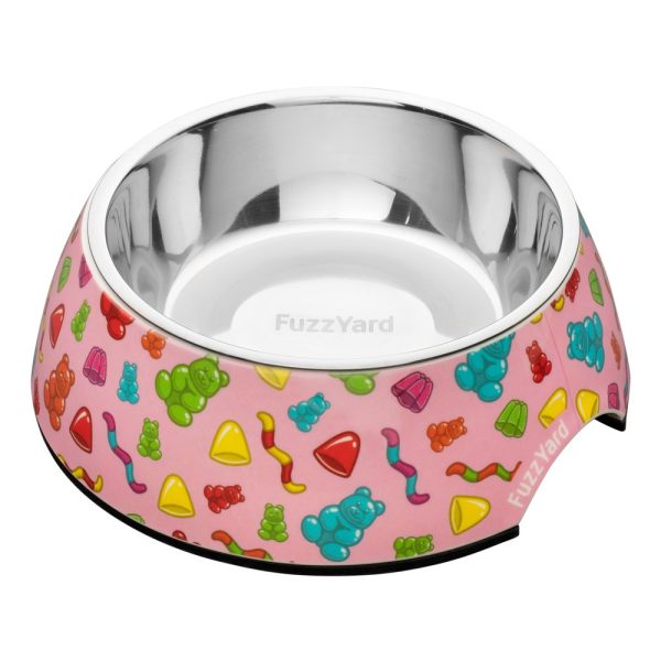 15% OFF: FuzzYard Easy Feeder Dog Bowl (Jelly Bears) Supply