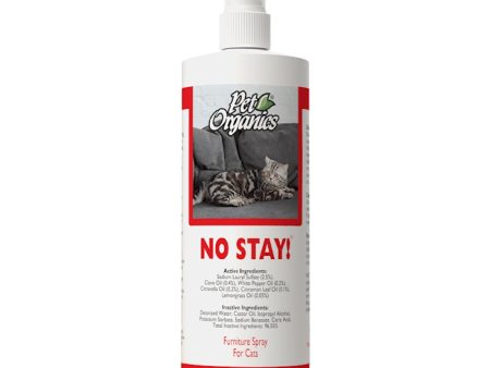 15% OFF: NaturVet Pet Organics No Stay! Furniture Spray For Cats 473ml Supply