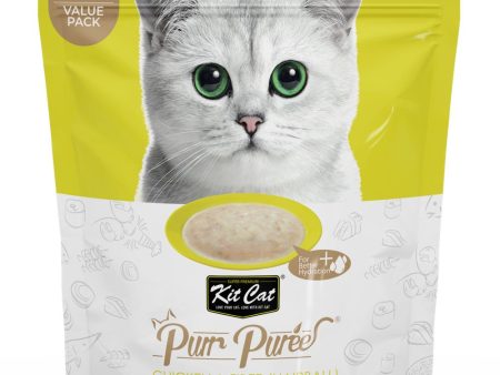 15% OFF: Kit Cat Purr Puree Chicken & Fiber Grain-Free Liquid Cat Treats 600g Hot on Sale