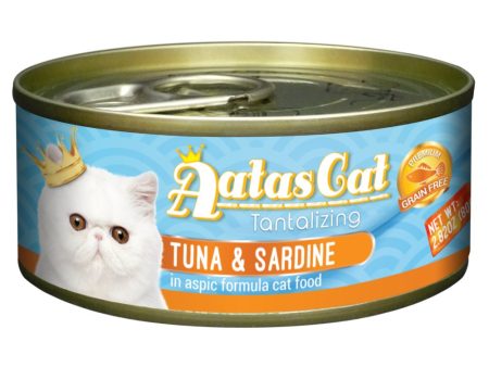 Aatas Cat Tantalizing Tuna & Sardine In Aspic Canned Cat Food 80g Fashion