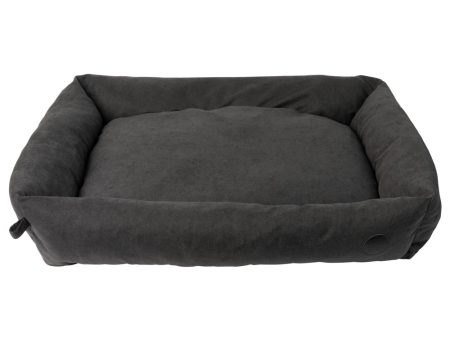 15% OFF: FuzzYard The Lounge Dog Bed (Charcoal) Online Hot Sale