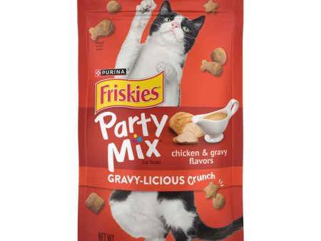 15% OFF: Friskies Party Mix Gravy-licious Crunch Chicken & Gravy Cat Treats 60g Online